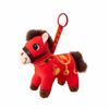 Red Color Plush Horse Keychain Plush Materia Zodiac Pony Figurine Horse Doll Pendant  Bag Pendant