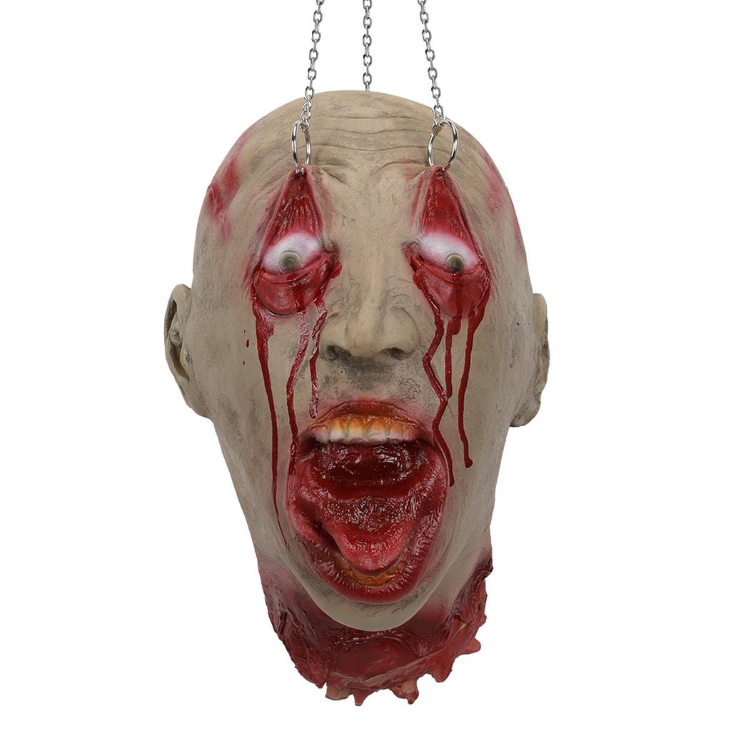 Реквизит Страшные висящие украшения с отрубленной головой Голова кровавого трупа в натуральную величину