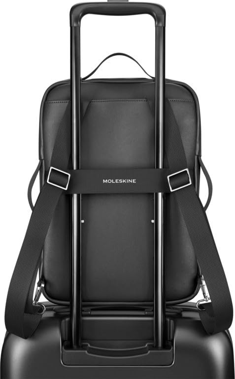 Moleskine Business Bag, Fits 13-inch Laptop, Backpack, Classic Professional, Vertical Design, New Model, Black, One Size