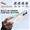 Чехол для iPhone 16, совместимый с MagSafe TPU + акриловый чехол для телефона с кнопкой управления камерой