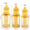 6/9/12 мл портативные стеклянные флаконы с роликами для эфирных масел арабские золотые многоразовые флаконы для духов пустые контейнеры с роликовыми шариками