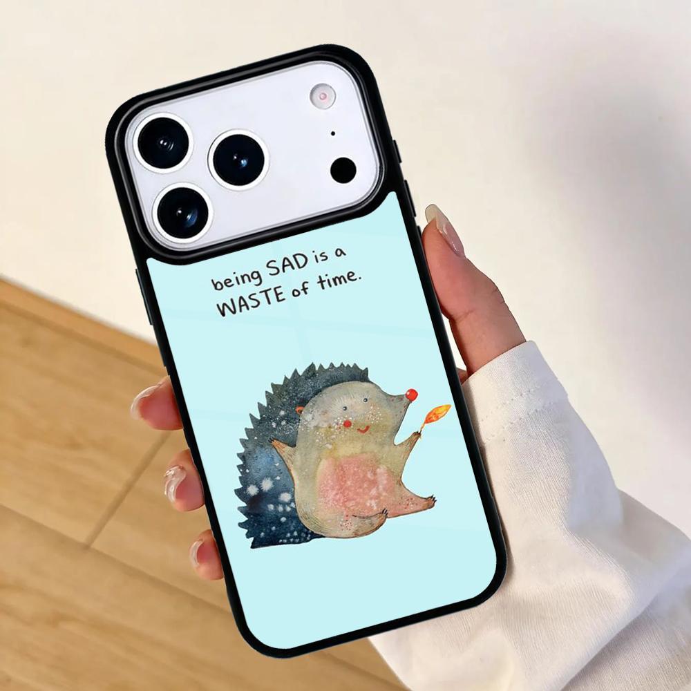 Hedgehog Mobile Phone Case for IPhone 17 AIR 16pro Max 15 14 13 12 11 Bumper Cover