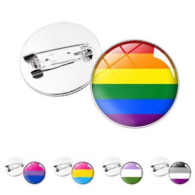 Радужная брошь Pride Time с драгоценными камнями, аксессуары для одежды, винтажные булавки