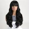 Popular Fashion Women's Wig With 6 Colors Trendy Bangs Fluffy Long Curly Hair Synthetic Headband