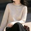 Navava Daily Solid Turtleneck Long Sleeve Knit Tee Nk3343