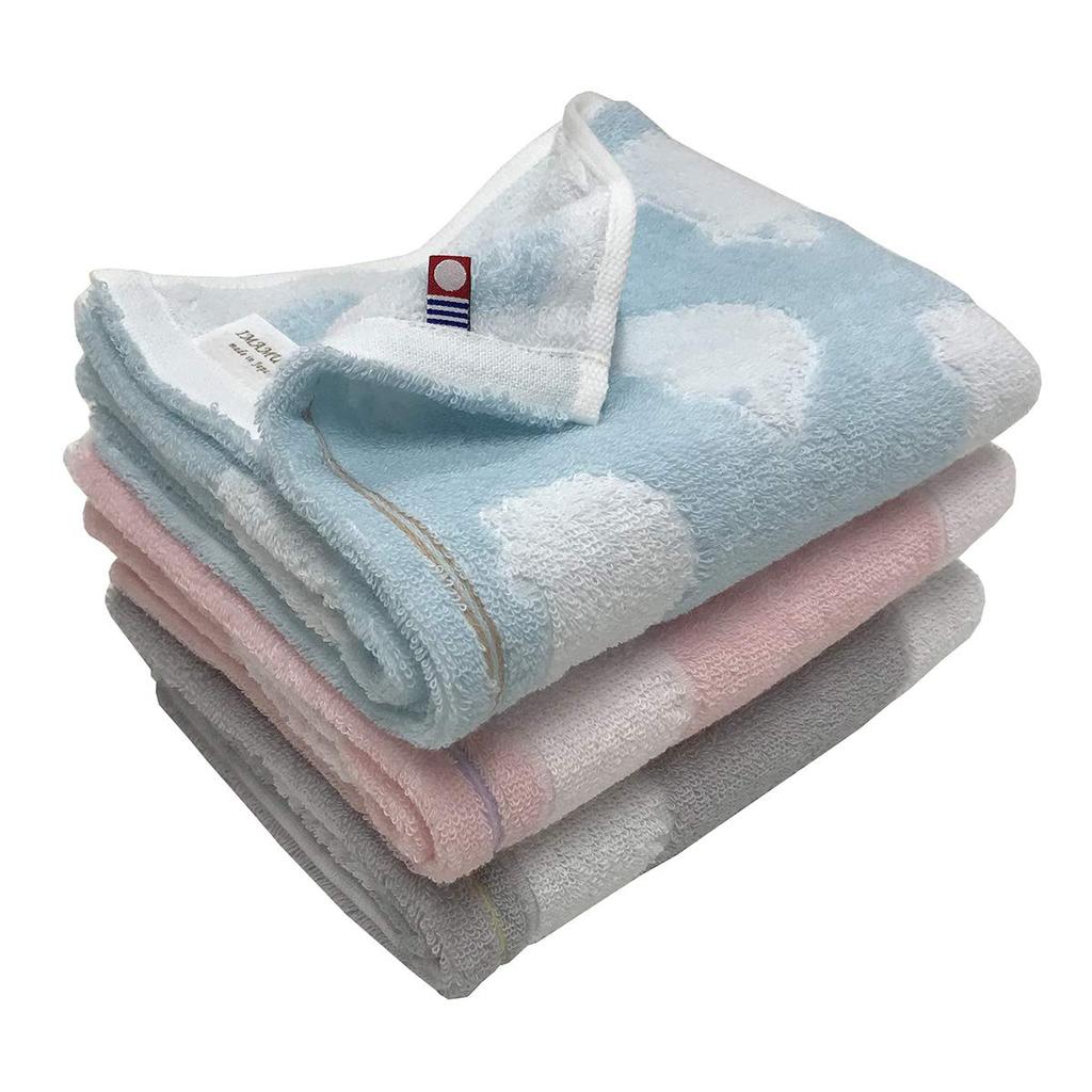 Полотенце для лица Imabari Towel Brand сертифицированное хлопковое полотенце Hedgehog, набор из 3 шт. 34x80 см (3 цвета)
