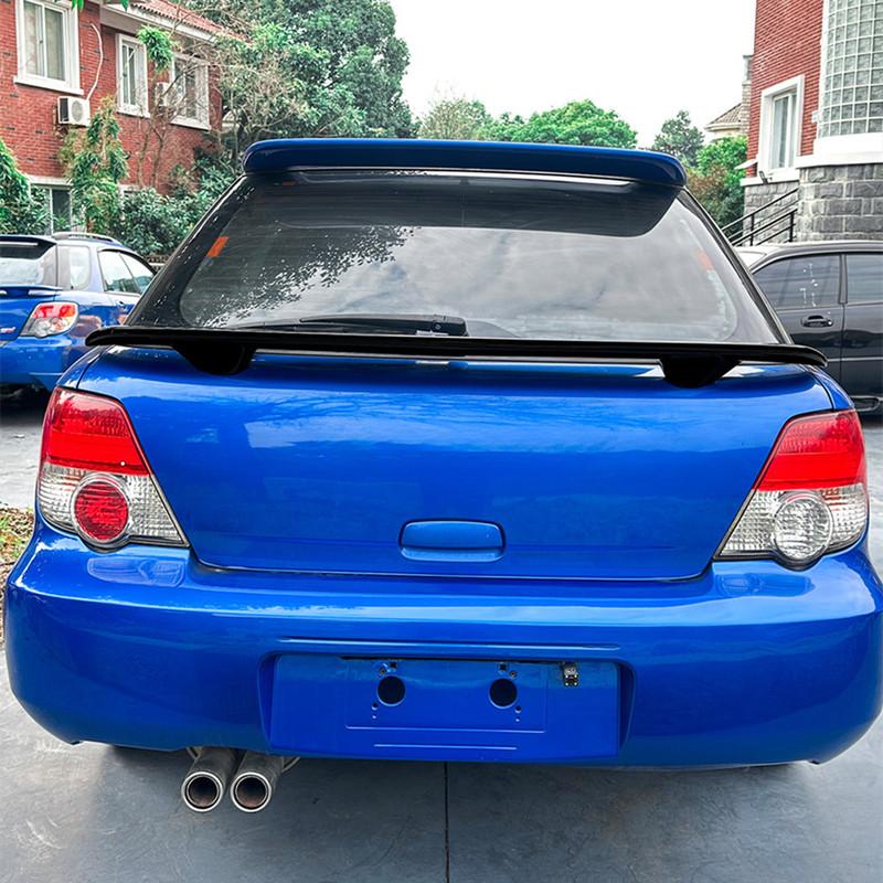 Для 2001-2007 Subaru Impreza WRX Touring Wagon Средние Задние Крылья Спойлер Крышки Багажника Автомобиль Внешний Черный Углеродный Тюнинг Аксессуары