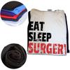 Doctor Surgeon Eat Sleep Surgery Repeat 100% Cotton T-shirts Men Women Fashion Casual Tshirt Loose Oversized Streetwear T Shirt