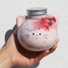 Бутылки для воды Kawaii Cat для молока, чая, кофе, сока, переносная питьевая чашка, прозрачная бутылка для сока, питьевая посуда