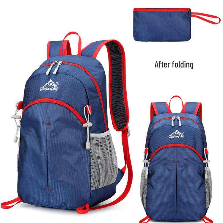 Унисекс Рюкзак для велоспорта и путешествий: Износостойкая, складная, водоотталкивающая нейлоновая сумка