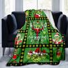 1Pc Grinch Christmas Joke Blanket Soft And Comfortable Casual Warm Camping Travel Christmas Halloween Gift M921585
