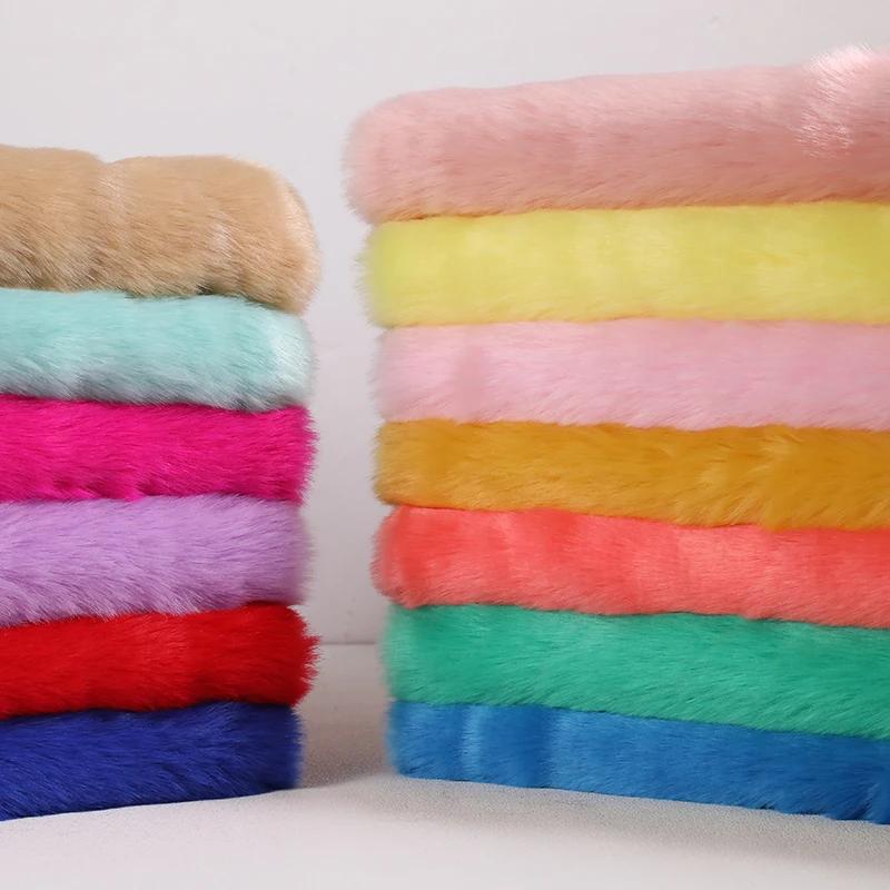 50x180cm Flush Artificial Fur Thickened Imitation Fox Fur Grass Faux Fur Fabric for Counter Decoration Carpet Clothes Scarves