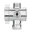 1/2 Inch 3-Way T-adapter Bath Shower Head Arm Mounted Diverter Valve Tap