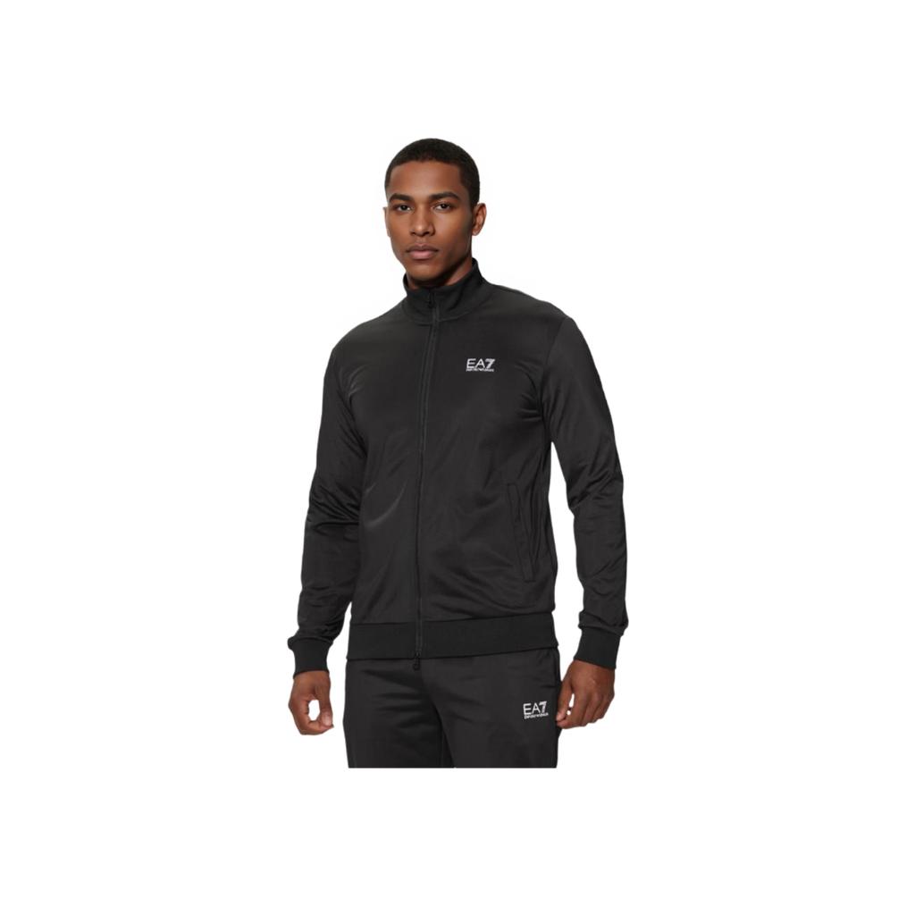 Emporio Armani EA7 Спортивный костюм мужской с принтом из букв, приталенный, повседневный, Черный 8NPV65-PJHCZ-1200