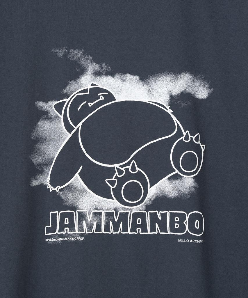 MILLO ARCHIVE [Pokémon] Sleeping Snorlax T-Shirt [Navy]