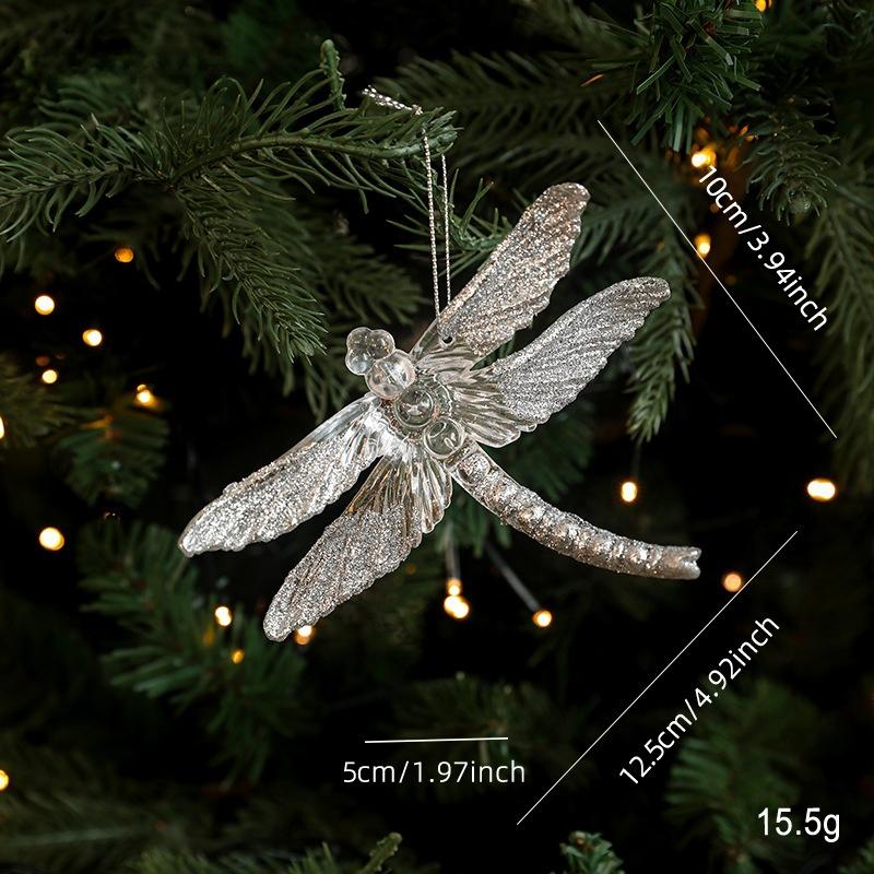 Christmas Tree Ornaments Glitter Ball Reindeer Snowflake Pendants Xmas Tree Decorations  New Year Party Decor Navidad