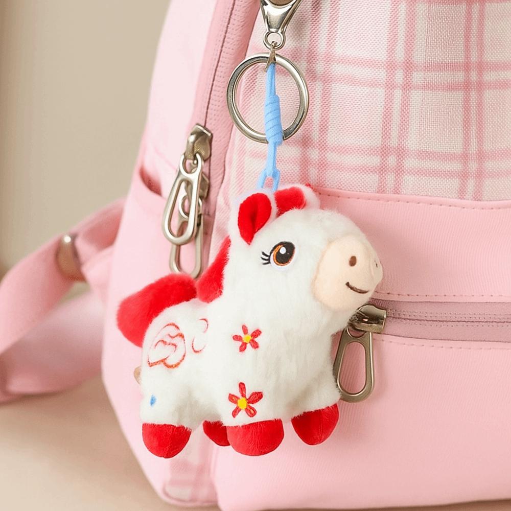 Плюшевая брелок-брелок с пони в винтажном стиле из ПП-хлопка, брелок-брелок с китайской лошадью, подарок на Китайский Новый год