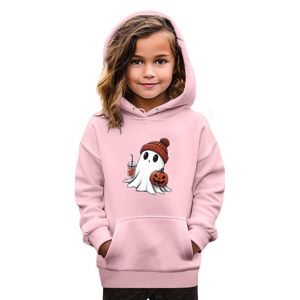 Sweatshirts For Teen Girls Hoodies Long Sleeve Drawstring Pullover Cute Oversized Hoodie Halloween Day