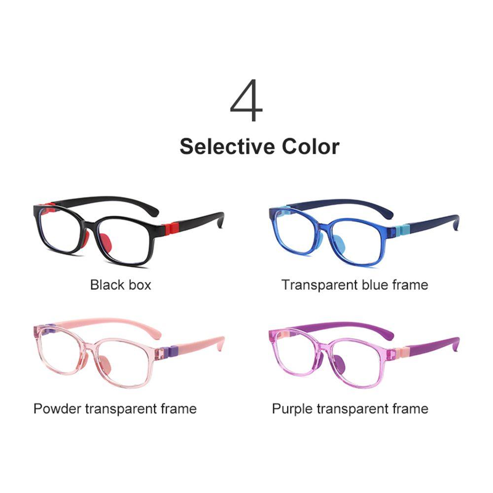 Blocking Reflective Soft Frame Goggle Silicone TR Eyewear Anti-blue Light Glasses Kids Eyeglasses