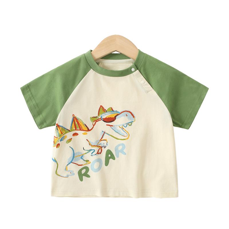 Baby Clothes Casual Short-sleeved T-shirts Summer Clothes Boys Girls Baby Children Children Summer Half-sleeved Tops