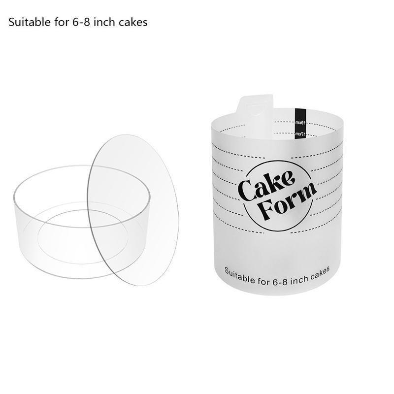 Регулируемая круглая форма для торта 4-10 дюймов, выдвижные инструменты для мастики, кольцо для муссового торта, акриловое кольцо, форма для выпечки, инструменты для украшения торта