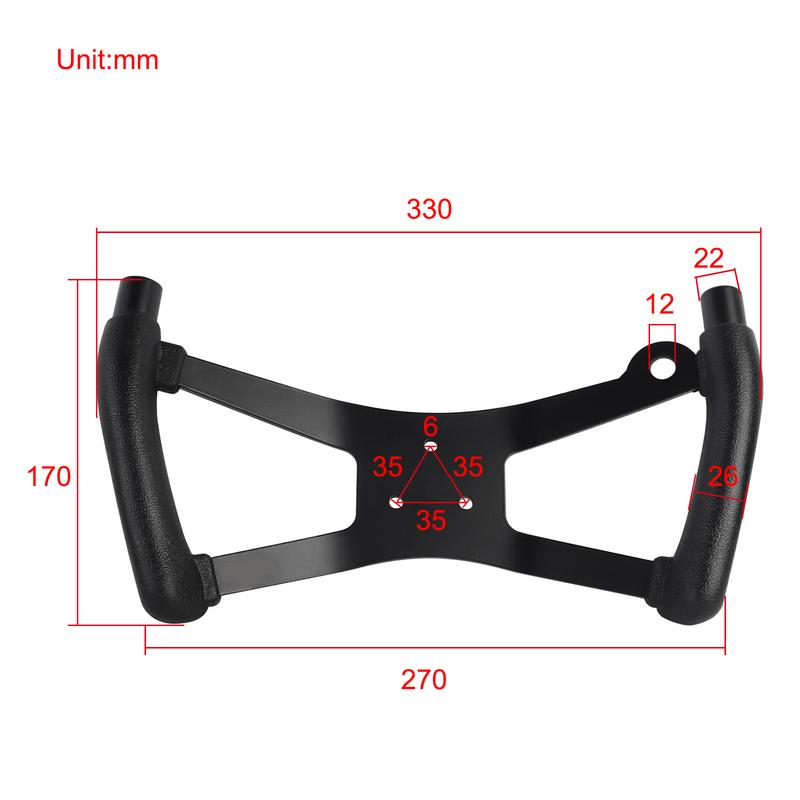 Go Kart Steering Wheel Off-Road Kart Steering Wheel Go Cart Kart Wheel Racing Bike Scooter Handle Butterfly Shape H Style