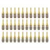 Nakamichi FanLock Excel Series 24k Gold Plated Banana Plugs 10 AWG 18 AWG Gauge Size 4mm for Speaker Amplifier Stereo Home Theater Radio Audio Wire