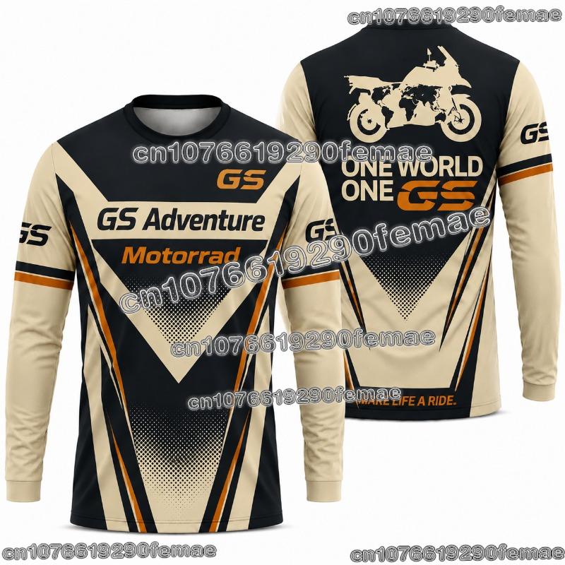 2026 GS Motorcycle Adventure Touring T Shirt Long Sleeve Riding Clothing Outdoor Breathable Comfortable Unisex Top