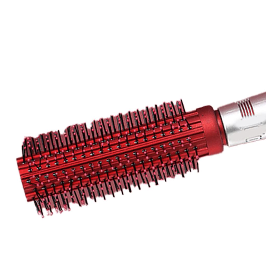 Круглая щетка для волос Предотвращающая статику Щетка-ролик для парикмахерского инструмента для сушки феном Завивки Выпрямления Красная