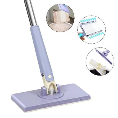 Snap-Grip Clever Mini Mop Удобная Автоматическая Смена Ткани Одноразовая Пылевая Швабра