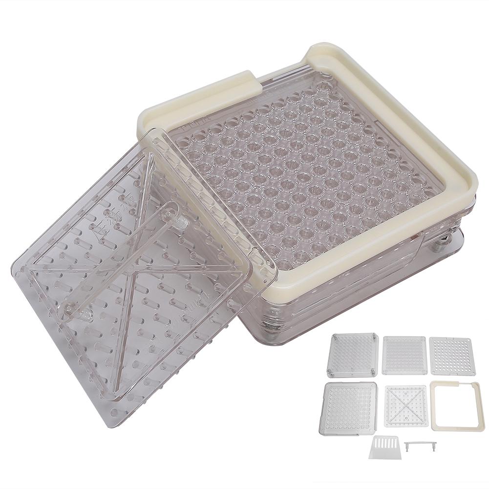 0 # 100 отверстий капсульная наполнительная пластина для порошка акриловая прозрачная капсула ручной инструмент для наполнения