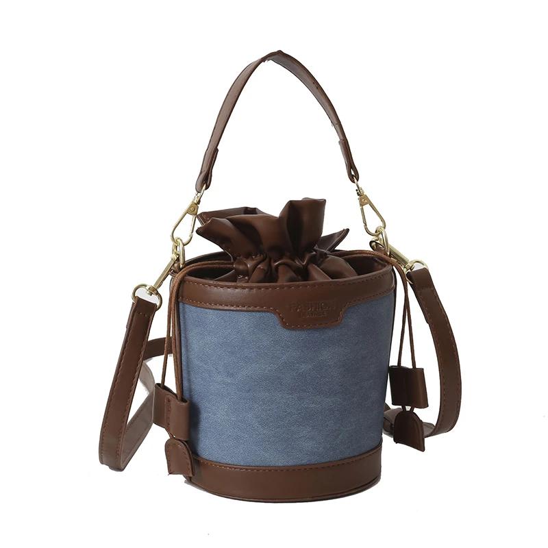 Швейные нитки Trend Crossbody сумки Bucket Fashion Высококачественные сумки через плечо для женщин Женские сумки на шнурке