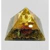 Resin Medium Size Multicolor Set of 1 Labradorite Shree Yantra On Turtle Orgone Pyramid for Reiki Healing, Vastu Correction, Meditation