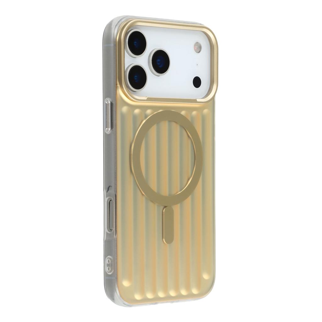 For iPhone 17 Pro Max Case Compatible with MagSafe Luggage Texture IMD TPU Phone Back Cover