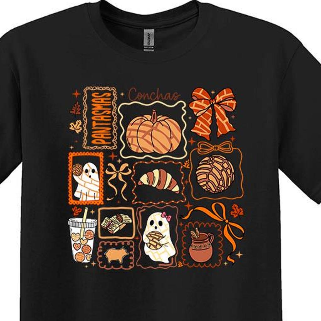 Spooky Conchas Shirt: Mexican Ghost Halloween Tee