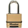 High Security Padlock - MASTER LOCK - M175EURDLF - Combination - Zinc - L Shackle - Exterior