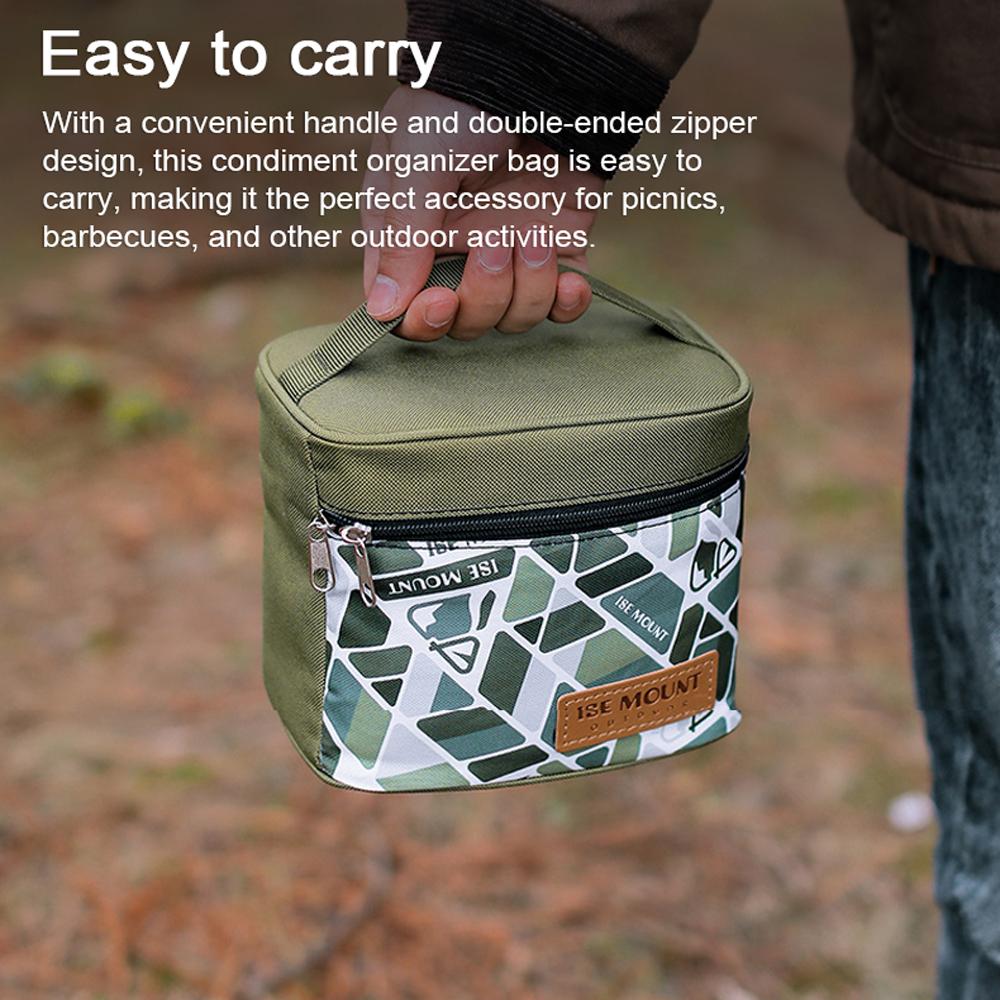 Набор для хранения приправ на открытом воздухе, баночки для хранения приправ, сумка для кемпинга, портативный набор для пикника и барбекю