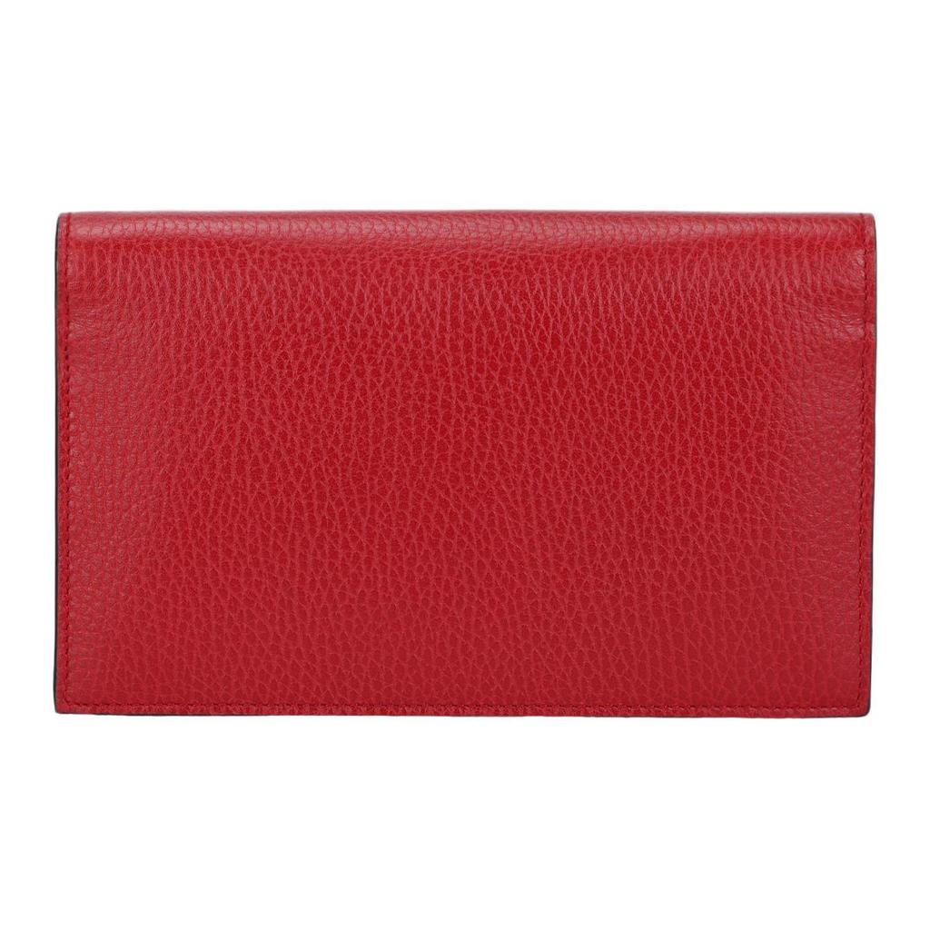 GUCCI Interlocking GG Crossbody Chain Wallet Red (Unisex) Crossbody Bags 510314 CAO0G 6420