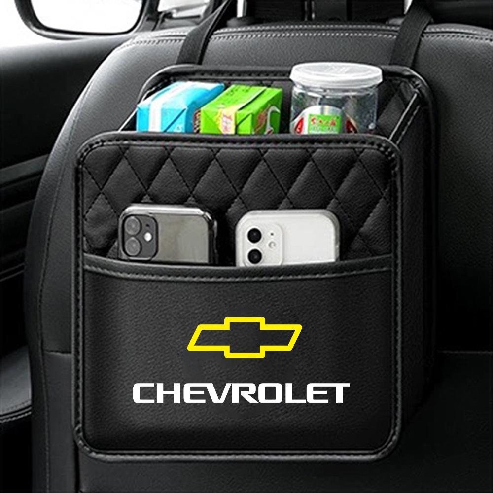 Car Backseat Luxury Leather Storage Bags Hanging Organizer Box For Chevrolet Cruze Malibu Sail Spark Captiva Equinox Trax Lova LD5