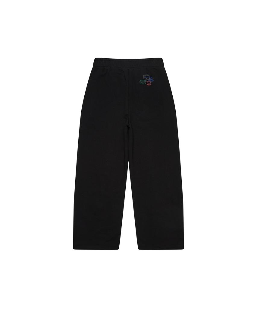 Широкие спортивные штаны Gesison Signature женские_Черный