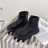 Girls' Short Boots Autumn and Winter 2025 New Children's Shoes Martin Boots British Princess Leather Boots Velvet Baby Boots