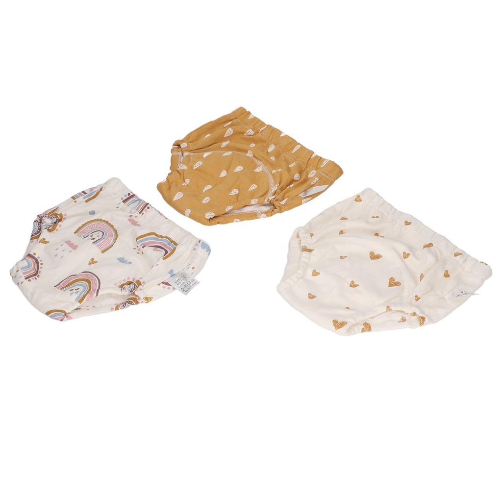 3pcs Baby Absorbent Training Pants Reusable Washable 6 Layers Gauze Breathable Urinary Isolation
