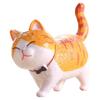 Ornament Funny Design With Bowknot Simulation Animal Model Cartoon Cat Figurine Mini Kitten Statue
