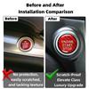 Car Interior Engine Starter Stop Button Sticker Cover Real Carbon Fiber For Honda CRV Civic Accord Crider Auto Accessories Red