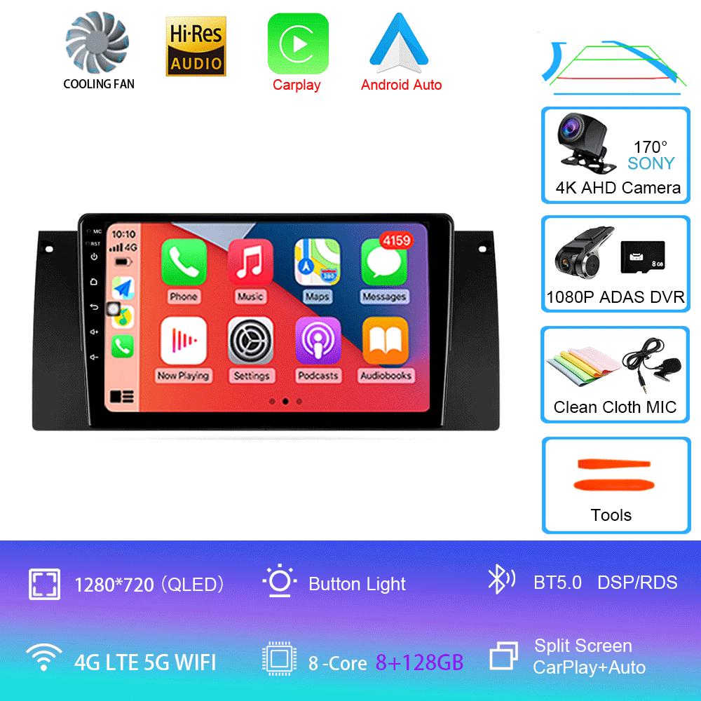 Android Автомагнитола 14 Для BMW X5 E39 E53 1999 - 2006 Мультимедийный Видеоплеер Стерео Навигация GPS Нет 2din 2 дин dvd