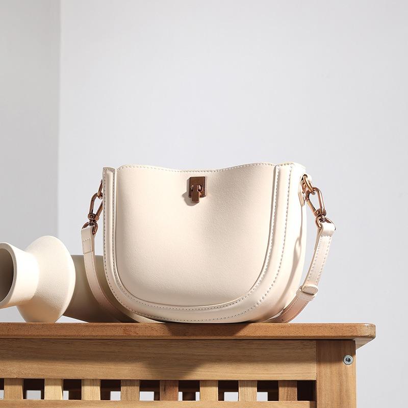 Leather Women's Bags New Niche Light Luxury Shell Bags Versatile Commuter Shoulder Bags Crossbody Bags