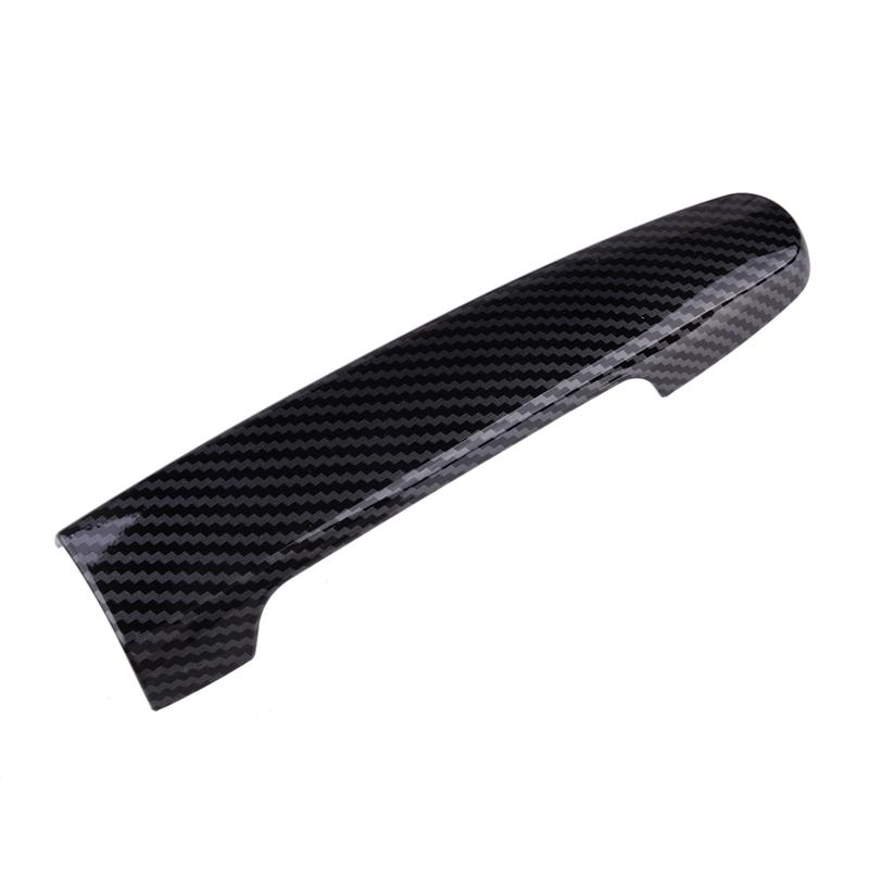 Car Door Handle Cover Trim Molding Kit Fit for Toyota Yaris Sedan Hatchback 2007-2009 2010 2011 Carbon Fiber Texture ABS Plastic