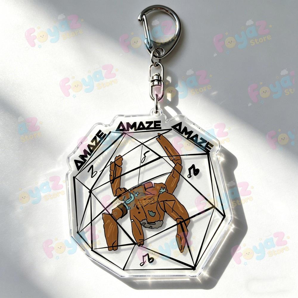 Cartoon Project Hail Mary Keychains Amaze Fist My Bump Keyrings Jewelry Manga Game Fans Gifts