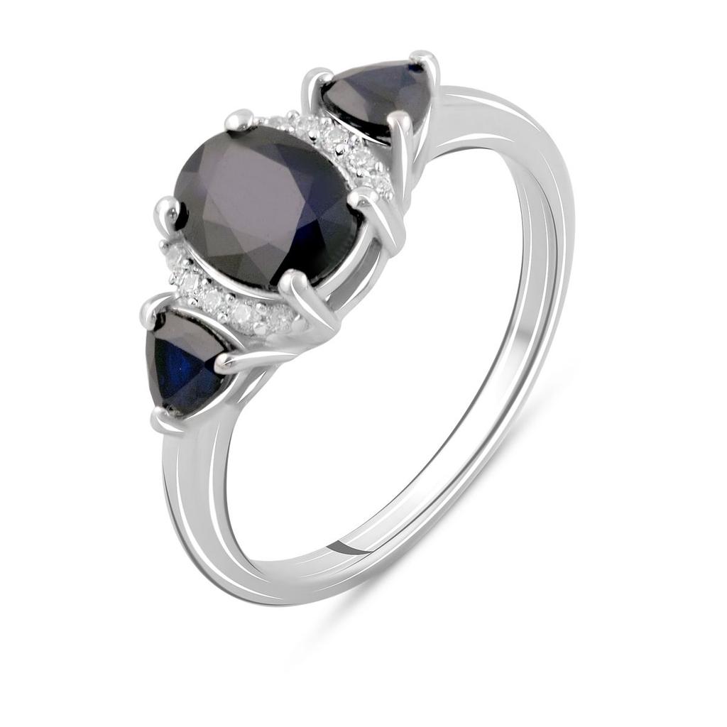 Silver Ring with Natural Sapphire 1.75ct (2098386)