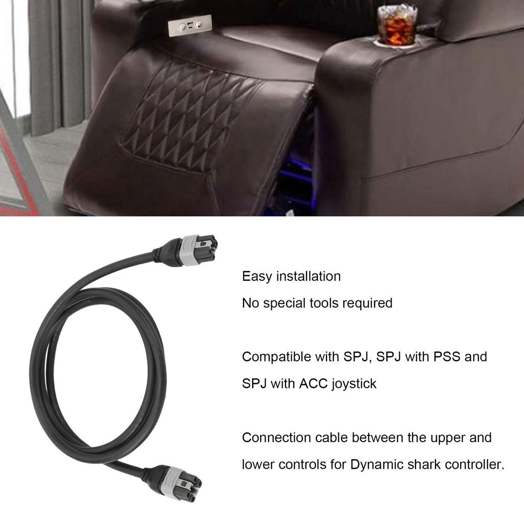 Electric Chair Control Cable Accessory Replacement Wheelchair Control Cable Wiring for Mobility Rollator